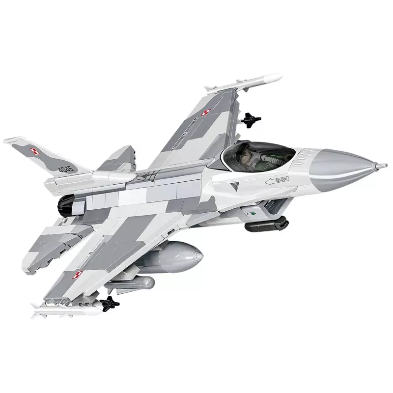 Conjunto de construção Cobi F-16C Fighting Falcon – 463 peças, maquete à escala