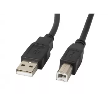 Cabo USB Lanberg CA-USBA-11CC-0050-BK 5 m 2.0 USB B preto (CA-USBA-11CC-0050-BK)