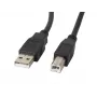 Cabo USB Lanberg CA-USBA-11CC-0050-BK 5 m 2.0 USB B preto (CA-USBA-11CC-0050-BK)