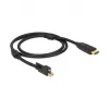 Adaptador de cabo de vídeo DeLOCK 83730 Mini DisplayPort para HDMI 2 m preto