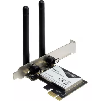 Inter-Tech DMG-32 - Interno - Sem fios - PCI Express - Wi-Fi - 650 Mbit/s - preto - prateado (88888148)