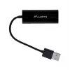 Adaptador de rede Lanberg NC-0100-01 USB 2.0 para RJ45 100 Mbit, cabo de 0,15 m