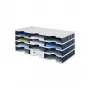 styro styrodoc trio - poliestireno - preto - cinzento - 12 gaveta(s) - 723 mm - 293 mm - 331 mm