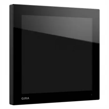 Painel de controlo tátil Gira G1 (2.ª Ger.) 208705, preto – central Smart Home sem WLAN
