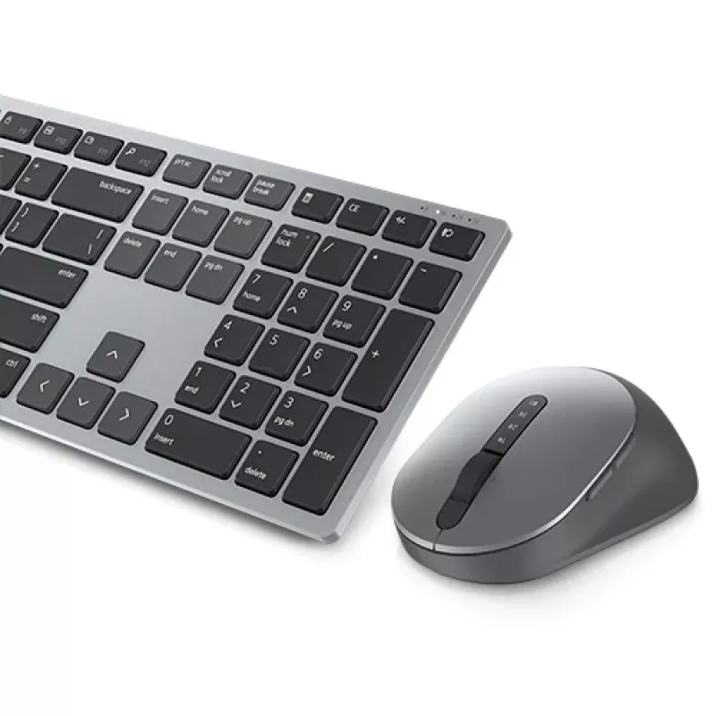 Conjunto de teclado e rato sem fios Dell KM7321W Titan cinzento com pilhas incluídas