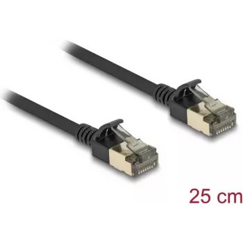 Cabo de rede DeLOCK RJ45 Cat.8.1 0,25 m Preto