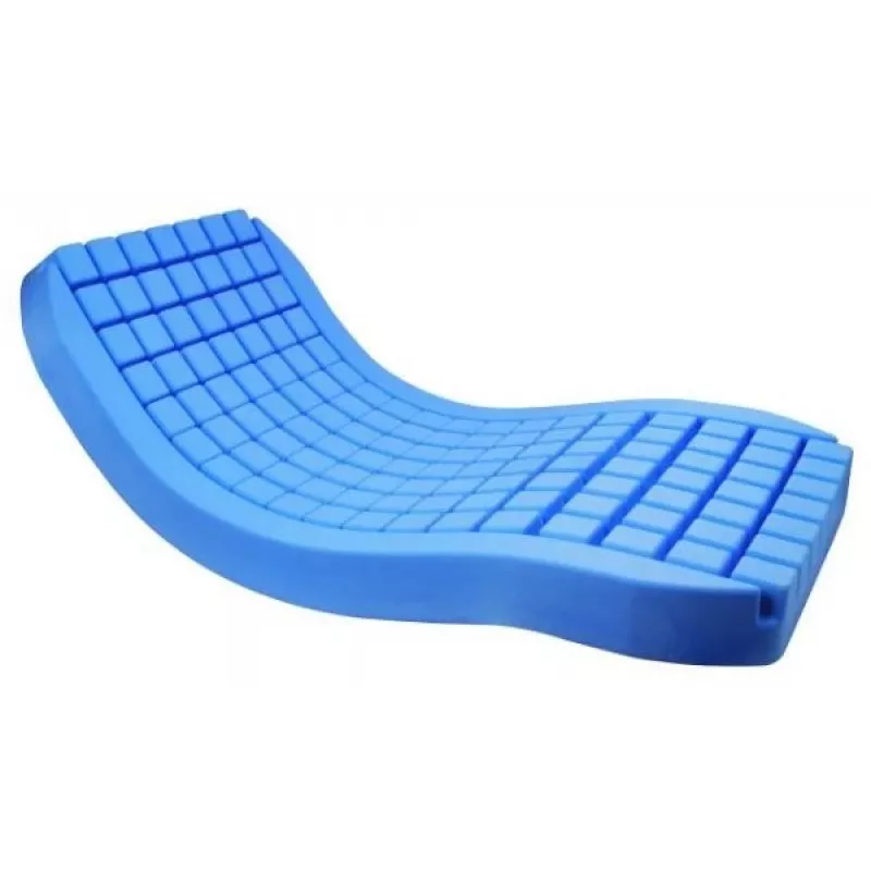 Colchão antiescaras de reabilitação Polyplot, 90 x 200 x 14 cm, azul