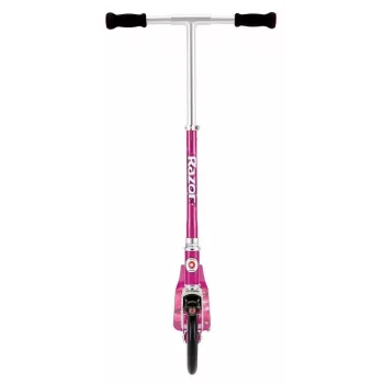 Trotinete Razor A5 Lux – alumínio dobrável, rodas de poliuretano de 20 cm, guiador ajustável, carga máx. 100 kg, rosa