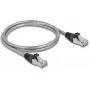 Cabo de rede DeLOCK RJ45 Cat.6A U/FTP RJ-45 1 m prateado
