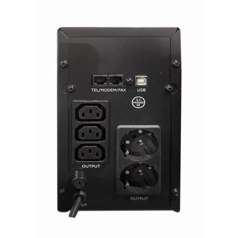 UPS (fonte de alimentação ininterrupta) Gembird EG-UPS-035 Line-Interactive 2 kVA 1200 W 5 saídas AC