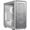 Caixa de PC Midi Tower Cooler Master MasterFrame 600 Mesh prateado — suporta ATX/EATX, 2×200mm frente, unidades 2,5