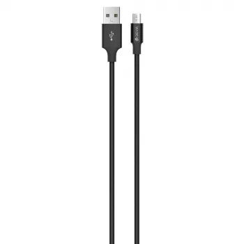 Cabo USB Micro-B Devia Pheez Series 5V 2,4A 1 m — preto
