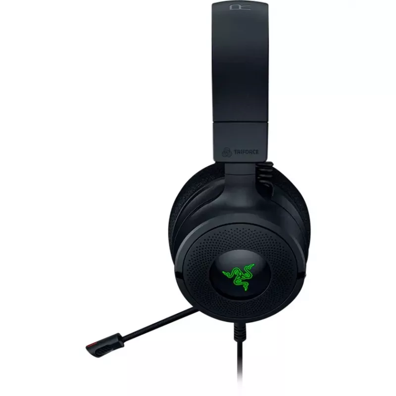 Razer Kraken V4 X - Headset com fios para gaming em PC (drivers TriForce de 40 mm, microfone cardioide retrátil, som surround 7.1, Chroma RGB para PC, consola e telefone)