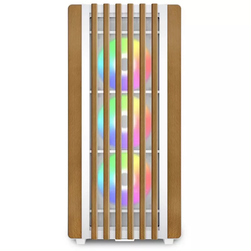 Sharkoon REBEL C70G RGB Full Tower branco, madeira