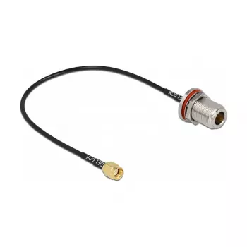 Cabo de antena DeLOCK 89059 RP-SMA macho para N fêmea RG-174 30 cm