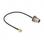 Cabo de antena DeLOCK 89059 RP-SMA macho para N fêmea RG-174 30 cm