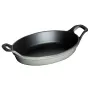 Forma oval mini para assar e gratinar Staub 250 ml grafite