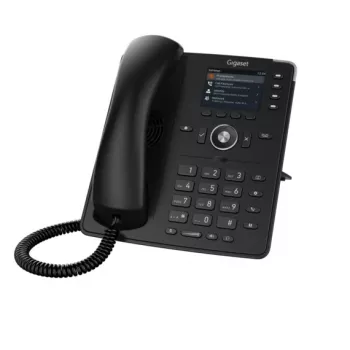 Telefone DECT Gigaset P710 IP PRO – auscultador com fios e sem fios, ecrã de 7,11 cm (2,8 polegadas), preto, 1 auscultador