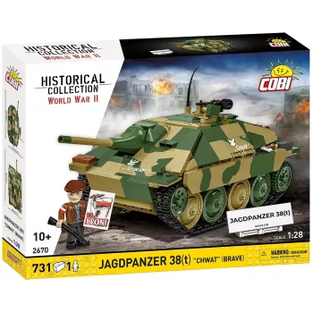 Conjunto de construção Cobi Blocks Jagdpanzer 38t Brave, 731 peças