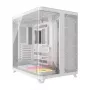 Caixa para PC Corsair AIR 5400 LX-R RGB iCUE LINK torre média branca — ATX/EATX/Micro-ATX/Mini-ITX, vidro temperado, 1×3,5 polegadas + 2×2,5 polegadas baías, suporte para ventoinhas de 120 mm