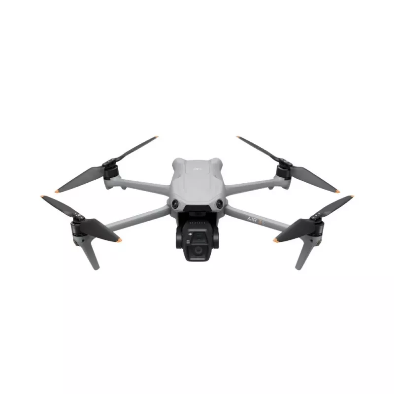 Quadricóptero DJI Air 3s RC-N3 — câmara de 50 MP, 4K 3840×2160, 4 rotores, máx. 27 m/s, alcance de 32.000 m, bateria de 4276 mAh, cinzento