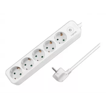 LogiLink LPS246. Comprimento do cabo: 1,5 m, Número de tomadas AC: 5 tomadas AC, Suporte de posicionamento: Interior. Tensão de entrada AC: 250 V, Máx