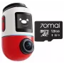 Dash Cam 70mai Omni X800 4K com cartão SD 70mai de 128 GB, vermelho