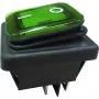 Bachmann Interruptor basculante preto/gn924.176Série 3627 Interruptor iluminado 2 polos