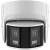 Câmara de vigilância IP Hikvision DS-2CD2346G2P-ISU/SL 4MP Turret, objetiva 2,8 mm, campo de visão 180°, IR 30 m, IP67, PoE/DC