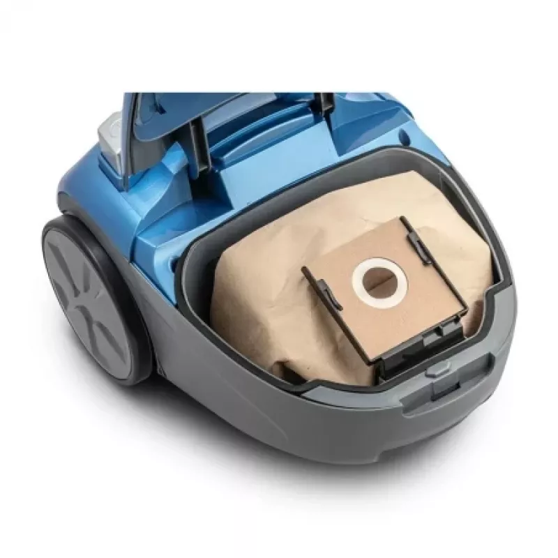 Aspirador sem saco ZELMER ZVC032P azul 1200 W, design de bidão compacto
