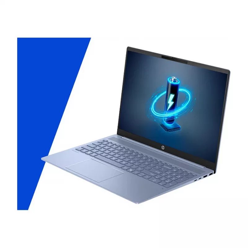 HP OmniBook 5 AI 16 2K Core Ultra 5 225U 16GB/512GB SSD Win11 Home - Azul-céu - 16-af1454ng - Layout do teclado possivelmente alemão