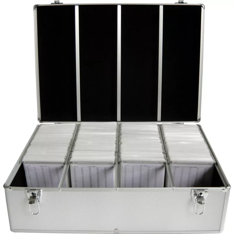 Caixa MediaRange BOX78 para 1000 discos prateado