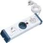 Proteção contra sobretensões Bachmann 924.164 azul branco 2 tomadas AC 230V