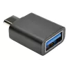 Adaptador Eaton Tripp Lite Series USB 3.1 Gen 1.5 USB-C para USB Type-A M/F 5 Gbps tablet smartphone - Adaptador USB - USB Type-A (F) para USB-C de 24 pinos (M) - USB 3.1 - preto (U428-000-F)