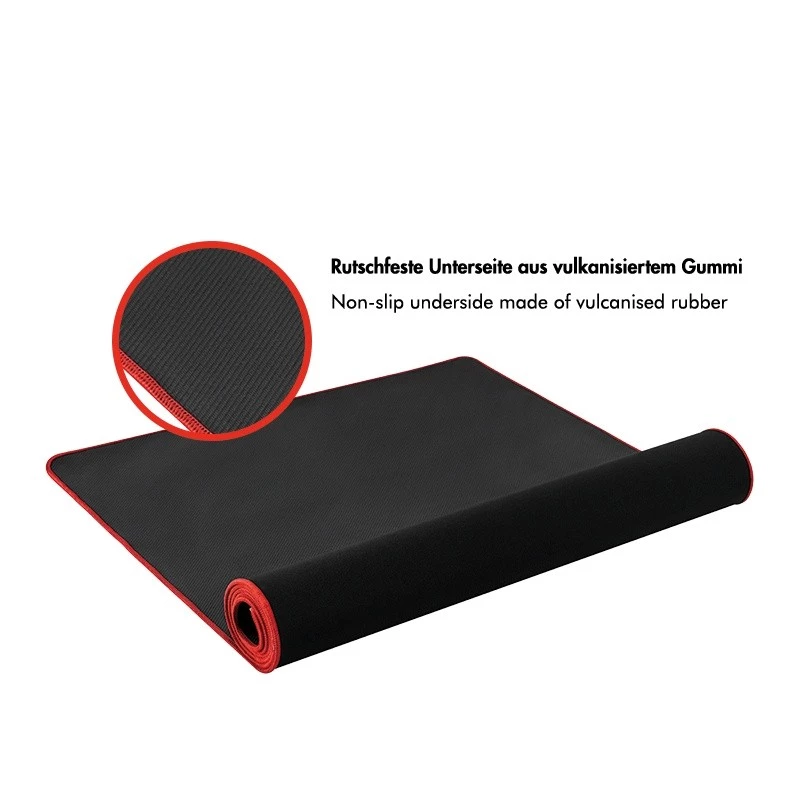 Tapete de rato para gaming XXXL, preto