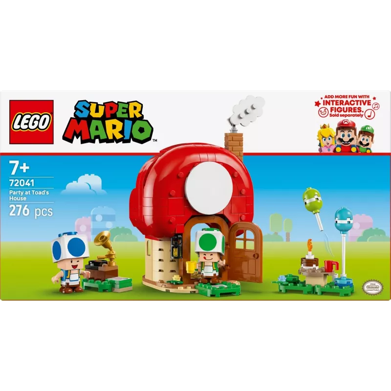 LEGO Super Mario Festa em Casa do Toad conjunto 72041 com funções de jogo interativas