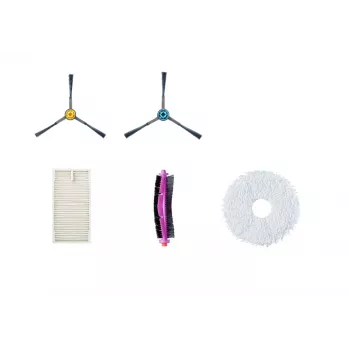 Conjunto de escovas de substituição Midea para aspirador V12 – 6 escovas laterais e 2 escovas de rolo