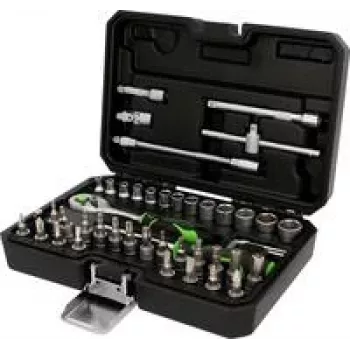 Conjunto de chaves de caixa ks tools 512.0048, encaixe 1/4 polegadas, 12 peças