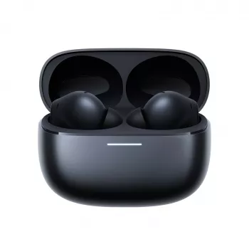 Headset Xiaomi Buds 6 Pro — auscultadores in-ear binaural, sem fios, Bluetooth 5.3, ANC, IP54, 36 h com estojo, carregamento sem fios, USB-C, Space Black