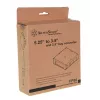SilverStone FP55 - adaptador de baía de armazenamento - 13,30 cm (5,25) para 3.5 / 2.5 - preto