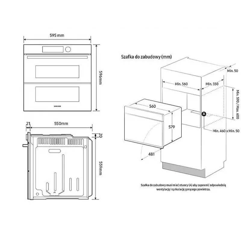 Forno Samsung NV7B41205AK