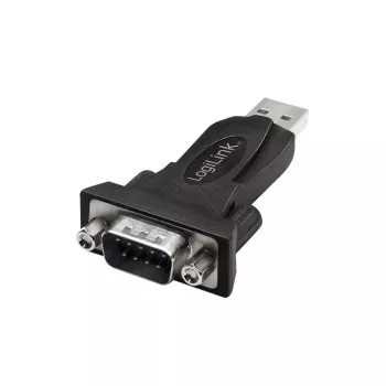 Adaptador LogiLink AU0002F RS-232 USB 2.0 macho Preto