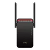 Amplificador de sinal Wi‑Fi Cudy RE3000 2400–5000 MHz, 802.11ax/ac/n/g/b/a, Ethernet 100 Mbps, antena externa, preto/vermelho
