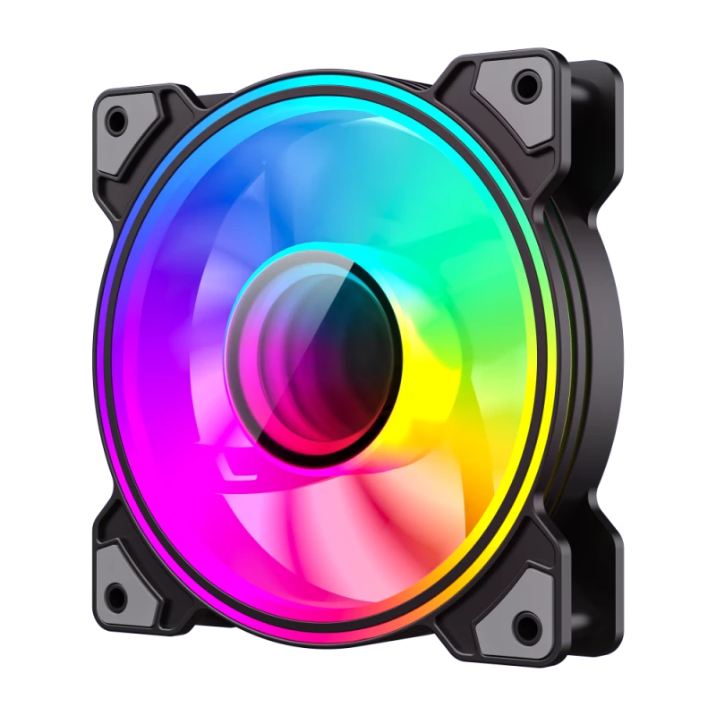 Gamemax | Ventoinha de caixa | DUAL RING INFINITY | Preto