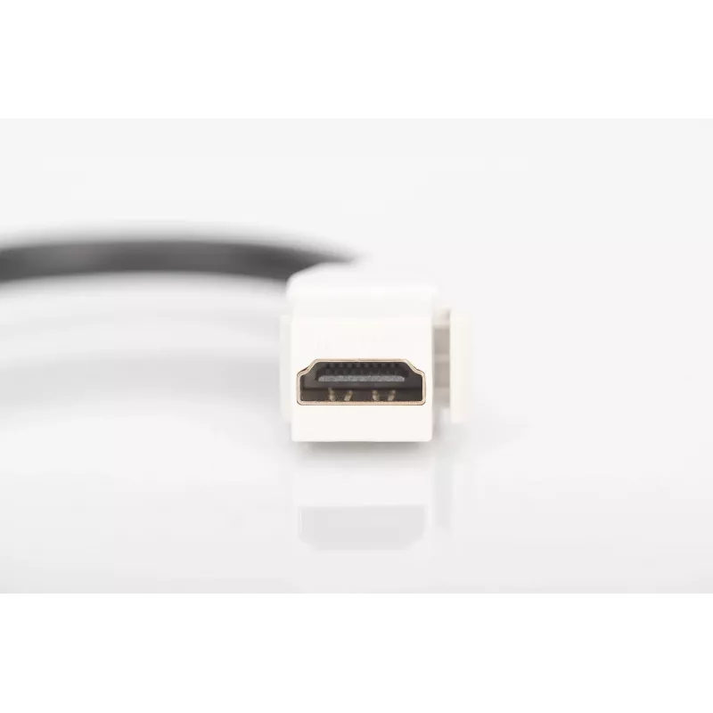 Módulo Keystone HDMI 2.0 Digitus com cabo de 12 cm (conector fêmea/conector fêmea)