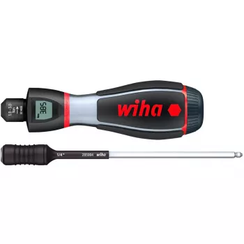 Chave de fendas dinamométrica multibit manual Wiha 36888 — Largura 40 mm, comprimento 134 mm, peso 373 g