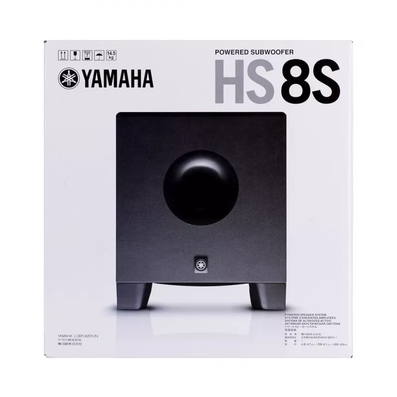 Subwoofer Yamaha HS8S preto 150 W