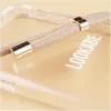 Capa com alça Lookabe loo007 dourado nude para iPhone 7/8 Plus – capa de telefone portátil com fita