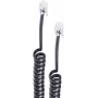 Cabo espiral para auscultador de telefone shiverpeaks ®-BASIC-S 2x 4P4C, branco, 4,0 m (BS70134)