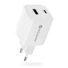 Carregador de parede everActive SC-450Q 45W 1×USB-C 1×USB-A Branco